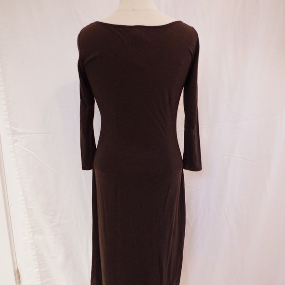 Ann Taylor Brown Long Sleeve Dress - Picture 3 of 4